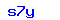 The Letter: s
Followed by The Number: 7
Followed by The Letter: y
